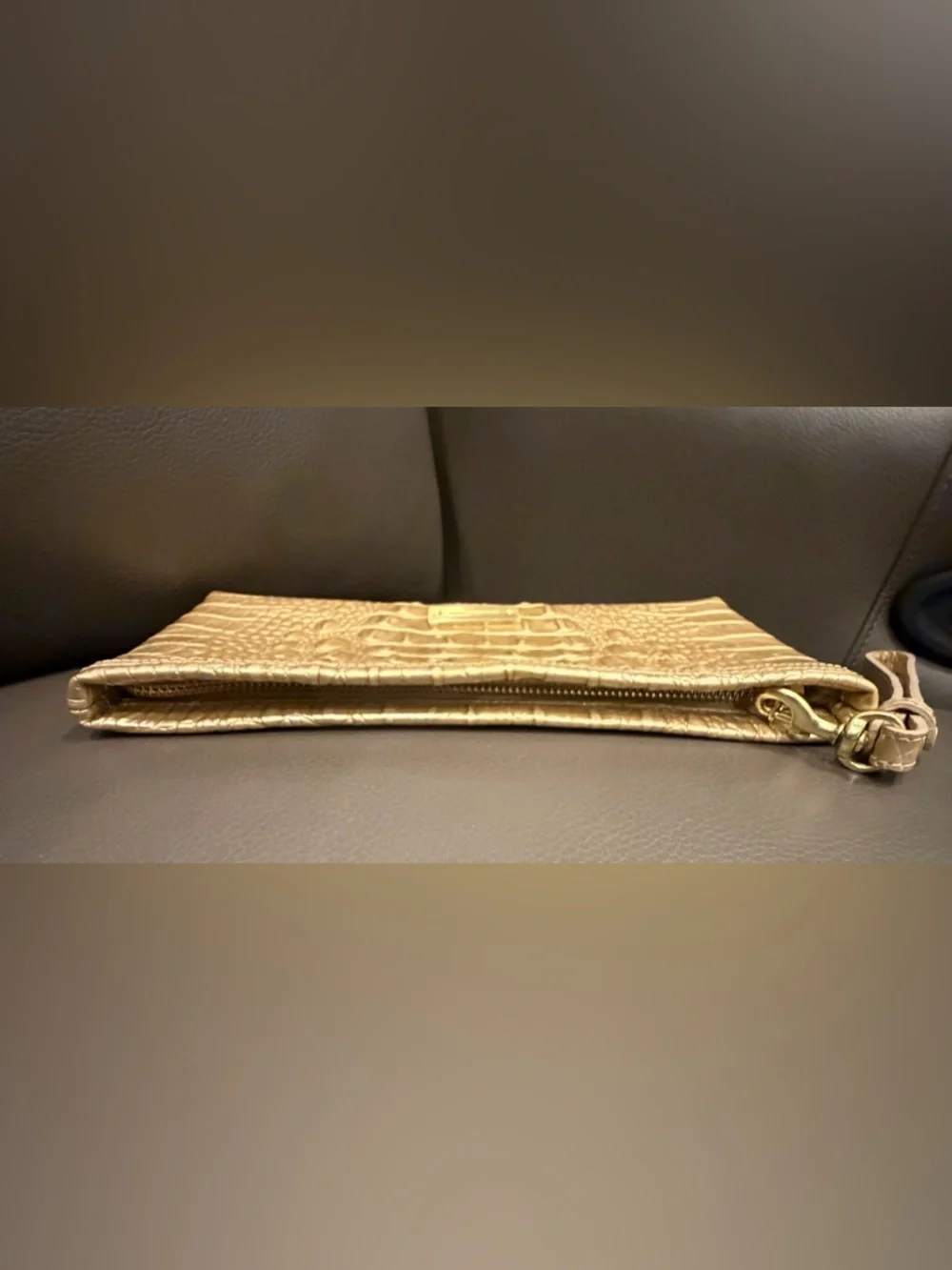 Brahmin Melbourne‎ Croc-Embossed Large Wristlet Clutch